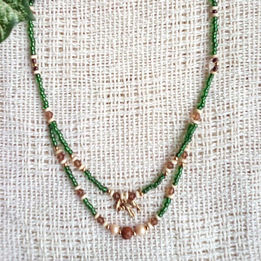 Women's 24 Inch Long Moose Pendant Necklace